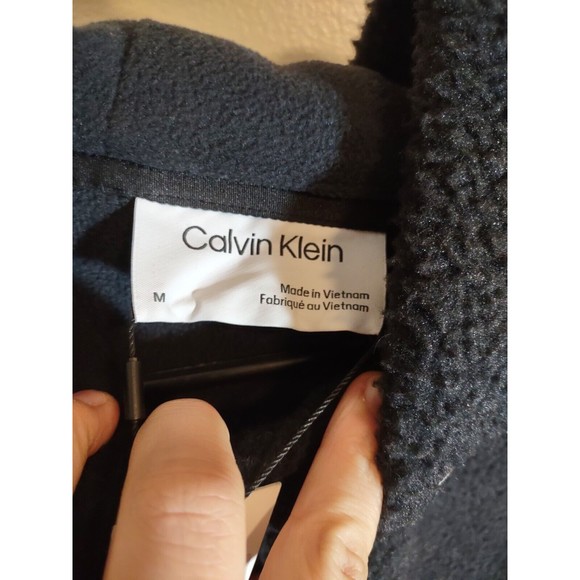 Calvin Klein Women's M Teddy Sweatshirt NWT Heavyweight Thick Designer Hooded - Picture 7 of 13